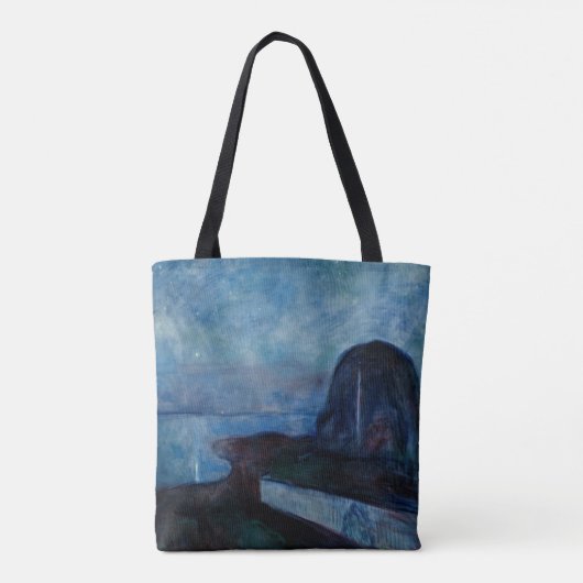 Edvard Munch - Sterrennacht 1893 Draagtas (Achterkant)