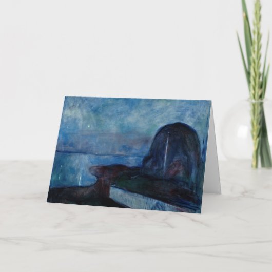 Edvard Munch - Sterrennacht 1893 Kaart (Voorkant)