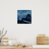 Edvard Munch - Sterrennacht 1893 Poster (Keuken)