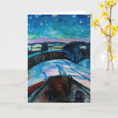 Edvard Munch - Sterrennacht 1922 Kaart (Gele Bloem)