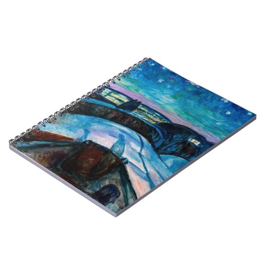 Edvard Munch - Sterrennacht 1922 Notitieboek (Linkerzijde)