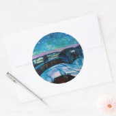Edvard Munch - Sterrennacht 1922 Ronde Sticker (Envelop)