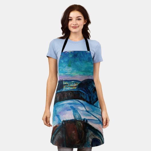 Edvard Munch - Sterrennacht 1922 Schort (Gedragen)