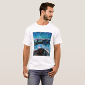 Edvard Munch - Sterrennacht 1922 T-shirt (Voorkant volledig)
