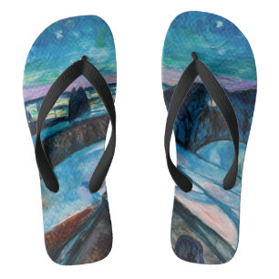 Edvard Munch - Sterrennacht 1922 Teenslippers