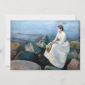 Edvard Munch - Summer Night, Inger on the Beach Bedankkaart (Voorkant)