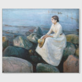 Edvard Munch - Summer Night, Inger on the Beach Cadeaupapier (Vlak)