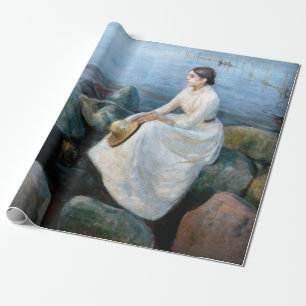 Edvard Munch - Summer Night, Inger on the Beach Cadeaupapier