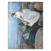 Edvard Munch - Summer Night, Inger on the Beach Tafelkleed (Voorkant)