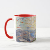 Edvard Munch Sunrise Art Nouveau Expressionisme Mok (Links)