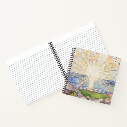 Edvard Munch Sunrise Art Nouveau Expressionisme Notitieboek (Binnen)