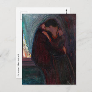 Edvard Munch - The Kiss Briefkaart