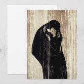 Edvard Munch - The Kiss IV Bedankkaart (Voorkant / Achterkant)