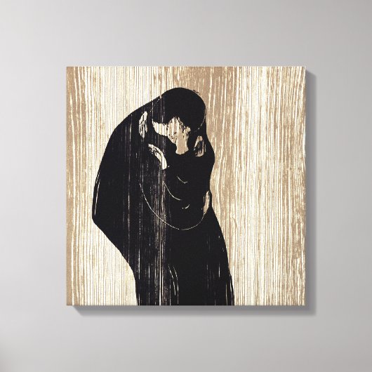 Edvard Munch - The Kiss IV Canvas Afdruk (Voorkant)