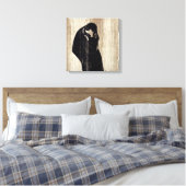 Edvard Munch - The Kiss IV Canvas Afdruk (Insitu (Slaapkamer))