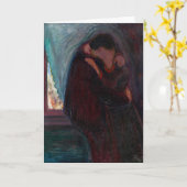 Edvard Munch - The Kiss Kaart (Gele Bloem)