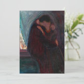 Edvard Munch - The Kiss Kaart (Staand voorkant)