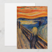 Edvard Munch - The Scream 1893 Bedankkaart (Voorkant / Achterkant)