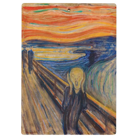 Edvard Munch - The Scream 1893 Klembord (Achterkant)