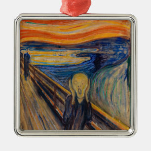 Edvard Munch - The Scream 1893 Metalen Ornament