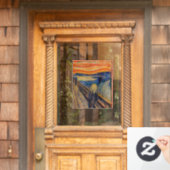 Edvard Munch - The Scream 1893 Raamsticker (Huis Deur)