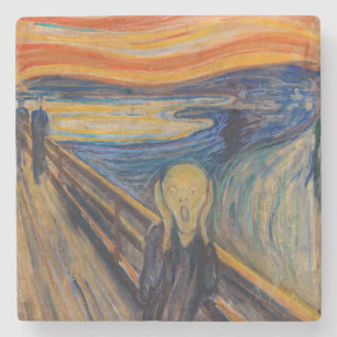 Edvard Munch - The Scream 1893 Stenen Onderzetter