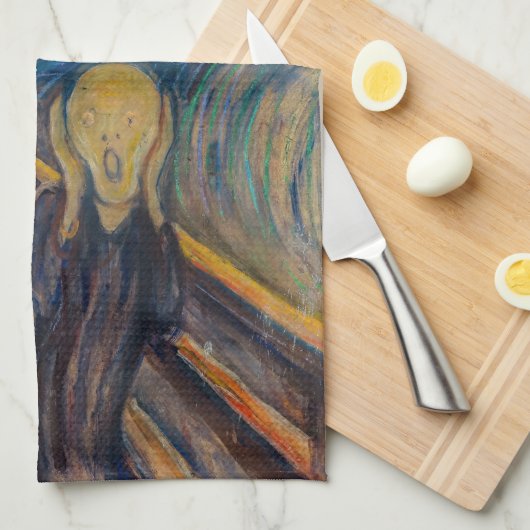 Edvard Munch - The Scream 1893 Theedoek (Quarter Fold)