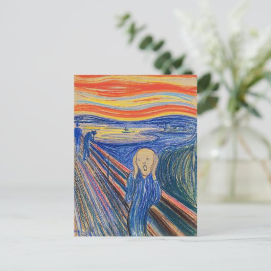 Edvard Munch - The Scream 1895 Briefkaart (Staand voorkant)