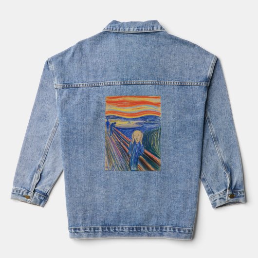 Edvard Munch - The Scream 1895 Denim Jacket (Achterkant)