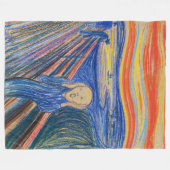 Edvard Munch - The Scream 1895 Fleece Deken (Voorkant (Horizontaal))