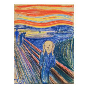 Edvard Munch - The Scream 1895 Foto Afdruk