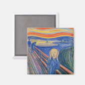 Edvard Munch - The Scream 1895 Magneet (Voorkant / Achterkant)