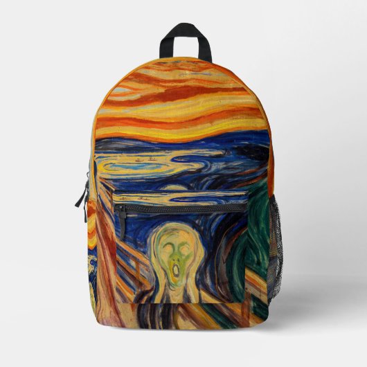 Edvard Munch - The Scream 1910 Bedrukte Rugzak (Voorkant)
