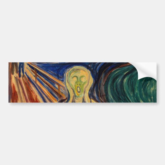 Edvard Munch - The Scream 1910 Bumpersticker (Voorkant)