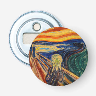 Edvard Munch - The Scream 1910 Button Flesopener