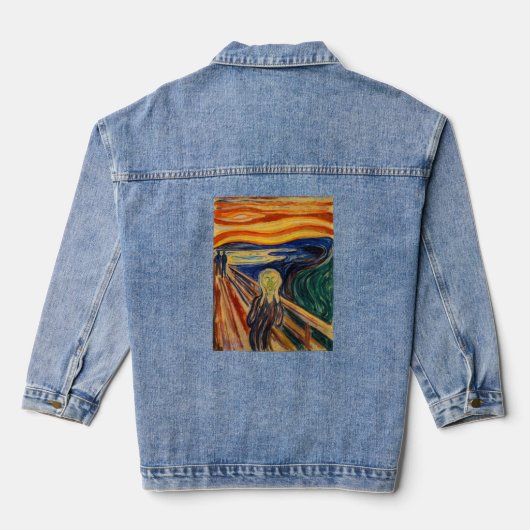 Edvard Munch - The Scream 1910 Denim Jacket (Achterkant)