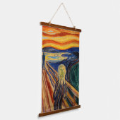 Edvard Munch - The Scream 1910 Hangend Wandkleed (Gebogen)