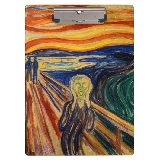 Edvard Munch - The Scream 1910 Klembord (Voorkant)