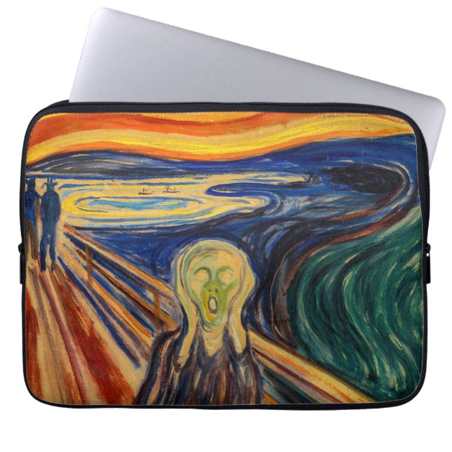 Edvard Munch - The Scream 1910 Laptop Sleeve (Voorkant)