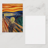 Edvard Munch - The Scream 1910 Notitiekaartje (Voorkant / Achterkant)