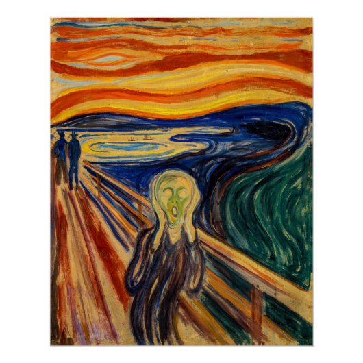 Edvard Munch - The Scream 1910 Perfect Poster (Voorkant)