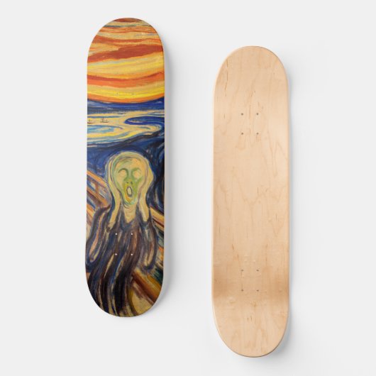 Edvard Munch - The Scream 1910 Skateboard (Voorkant)