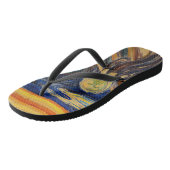 Edvard Munch - The Scream 1910 Teenslippers (Schuin)