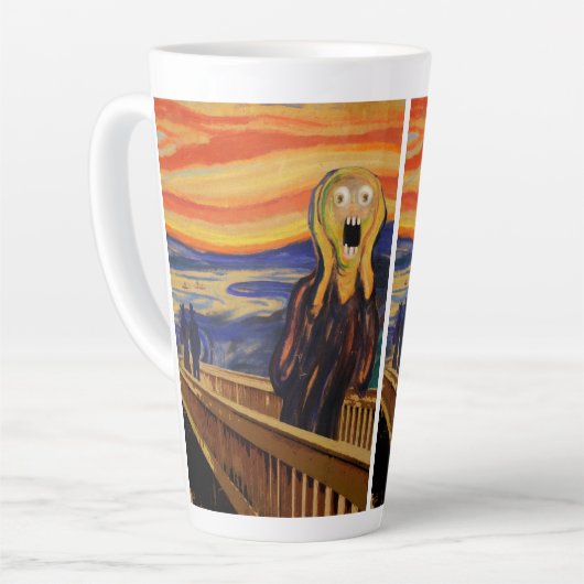 Edvard Munch The Scream Freaked Out Latte Mok (Linkerhoek)