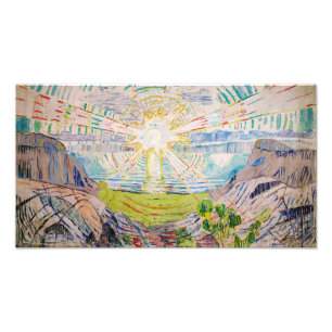 Edvard Munch - The Sun 1910 Foto Afdruk