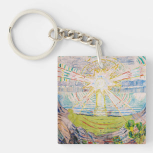 Edvard Munch - The Sun 1910 Sleutelhanger