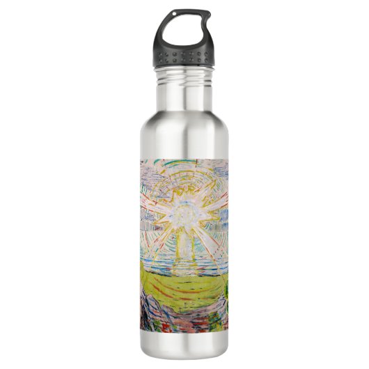 Edvard Munch - The Sun 1910 Waterfles (Voorkant)