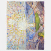 Edvard Munch - The Sun 1911 Fleece Deken (Voorkant)