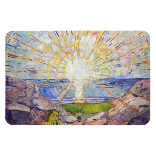 Edvard Munch - The Sun 1911 Magneet (Horizontaal)