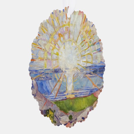 Edvard Munch - The Sun 1911 Ornament Kaart (Rechts)